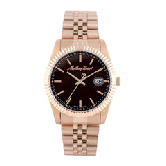 Mathey-Tissot Analog Black Dial Men's Watch - Brown