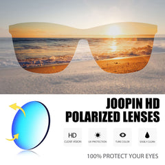 Joopin Sunglasses for Men Women, Fashion Polarized Sun Glasses Retro Square Shades UV Protection Driving