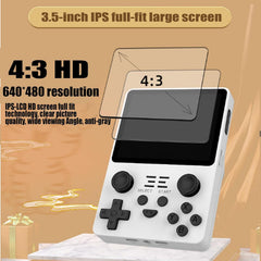 RedAeL Novazoid Retro Game Console - Pocket Gamer 25000 Games,Novazoid Handheld Console,Portable Retro Video Game Console,3.5 Inch Retro Video Game Console With 20000+ Built-In Games (White,16+64G)