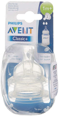 Philips Avent Classic Slow Flow Teats, Pack Of 2, Scf632/27