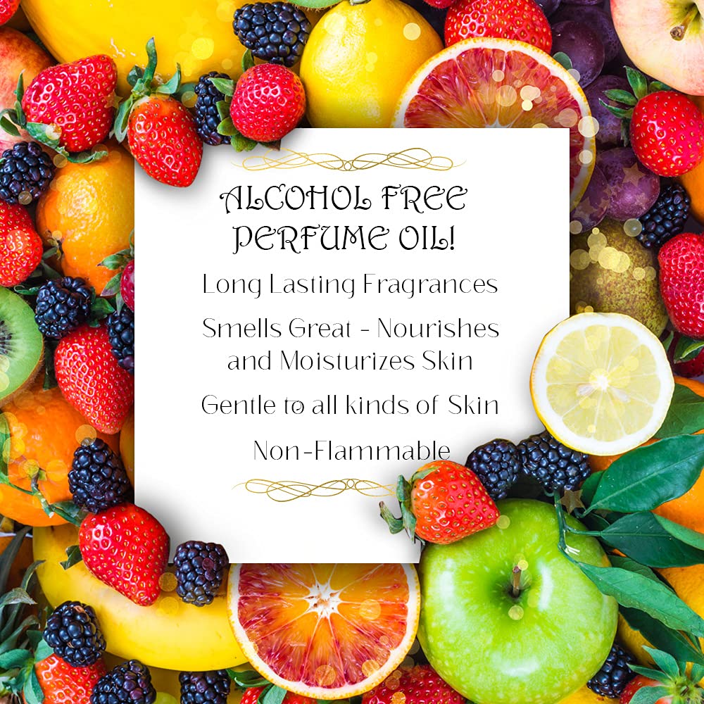 JAMEELAH Perfume Oil Rollerball Non Alcoholic Fragrance Oil Fruity Floral Amber Musk Perfumes for Women by Naseem Perfume 24 mL / 0.81 fl. oz. (Pack of 1) - Long Lasting Women's Fragrances.