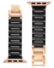Anne Klein Ceramic Link Fashion Bracelet for Apple Watch, Secure, Adjustable, Apple Watch Replacement Band, Fits Most Wrists