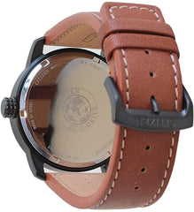 Citizen Men's Analogue Eco-Drive Watch with Leather Strap BM8476-07EE, Black/Brown, Strap