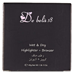 De Bela 18 Wet & Dry Highlighter and Bronzer - 1.36 oz, 01