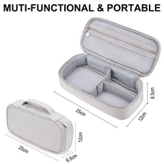ikeoat Portable Electronic Accessories Bag Organizer, Travel Gadgets Storage Case Cable Organizer Pouch Compatible for Charger USB Cables SD Memory Cards Earphone Flash Hard Drive Phone Power Bank, M