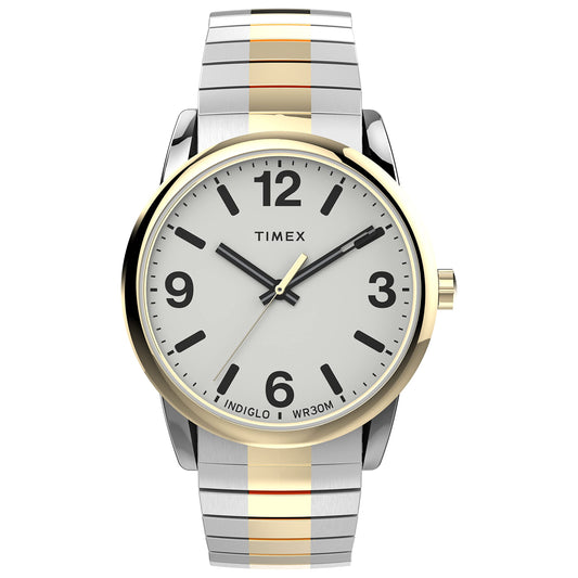 Timex Men's Easy Reader Watch - Two-Tone/Two-Tone/White/A/38mm