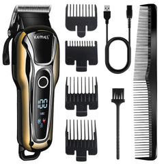 KEMEI Hair Clippers for Men Trimmer for Men Professional Hair Trimmer Beard Trimmer Barber Hair Cut Grooming Kit Machine Cordless Quiet.KM-1990