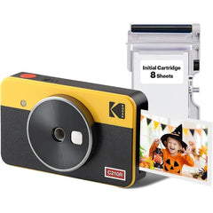 Kodak Mini Shot 2 Retro Instant Camera And Printer Combo Bundle (C210R) - Yellow