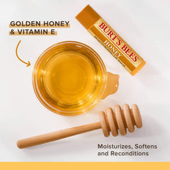 Burt's Bees 100% Natural Moisturizing Lip Balm, Honey with Beeswax - 4 Tubes