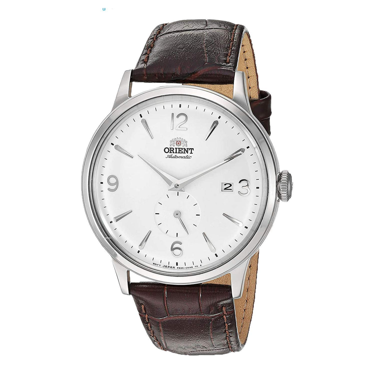 Orient Men's "Bambino Small Seconds" Japanese-Automatic Watch with Leather Strap, 21 mm