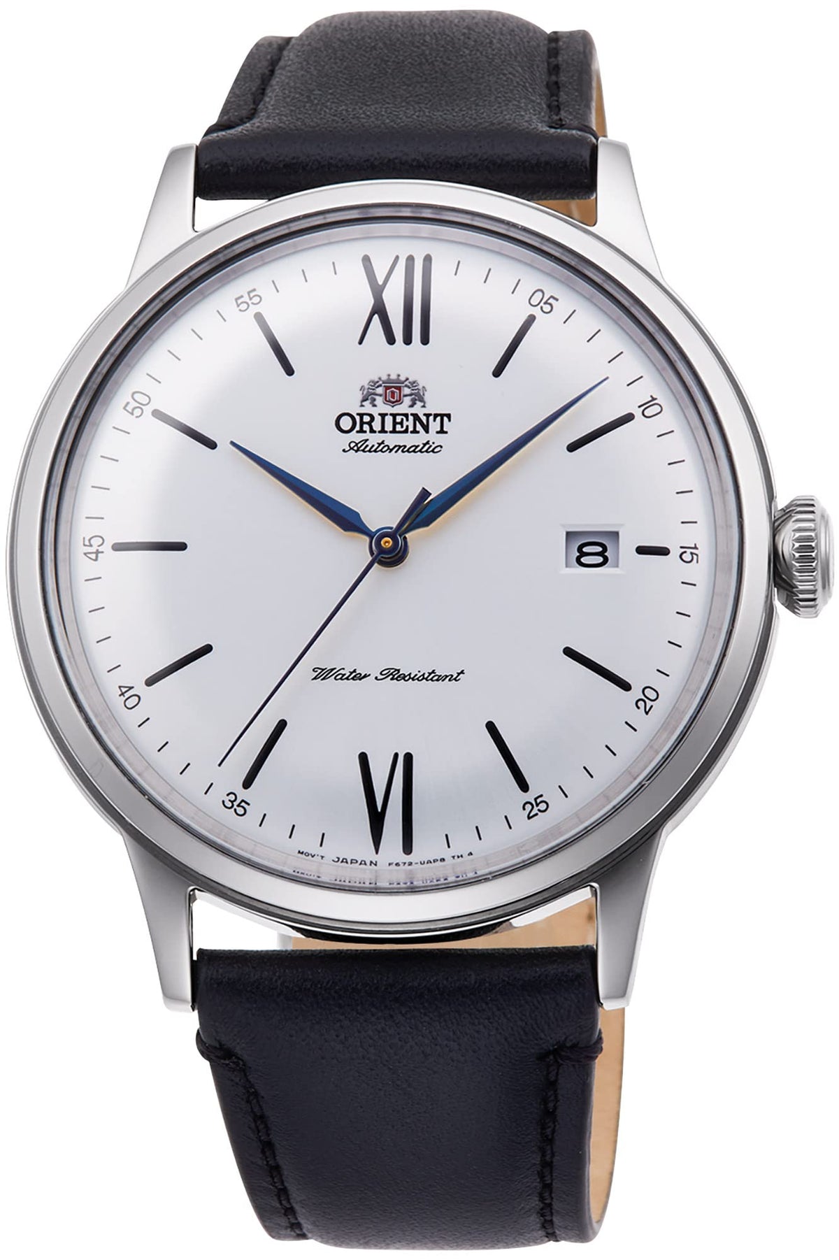 Orient RA-AC0022 Bambino Automatic Analog Wrist Watch for Men, 40.5 mm Case Size, Silver/Black