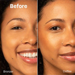 ATTITUDE Oceanly Plastic-Free Lightweight Bronzer Stick, Titanium Dioxide-Free, EWG Verified, Vegan & Cruelty-free Makeup, Coffee, 8.5 grams