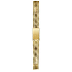 GUESS US Women's Gold-Tone Mesh Analog Watch, one