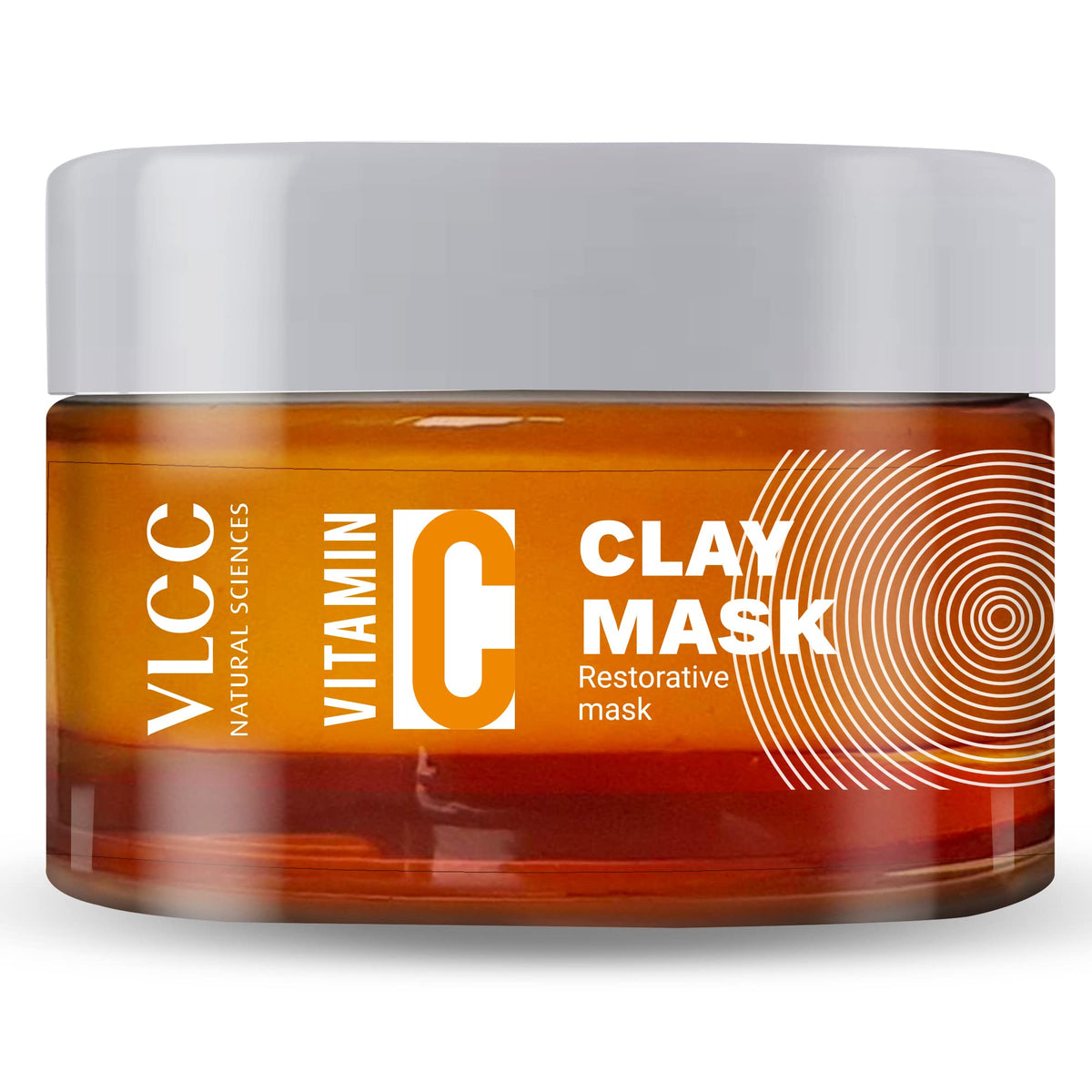 VLCC Vitamin C Clay Mask - 100g | Restorative Clay Mask with Vitamin C & Hyaluronic Acid