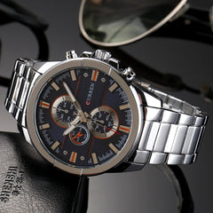 Curren Trendy Design Stainless Steel Watch For Men, 8274, Silver