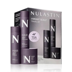 NULASTIN Vibrant Scalp Travel Kit – Volumizing Shampoo, Conditioner & Scalp Scrub for Fine Hair