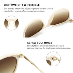 SUNGAIT Vintage Round Sunglasses for Women Men Classic Retro Designer Style