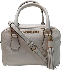 Michael Kors Bedford Small Tassel Leather Satchel Ecru