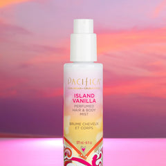 Pacifica Beauty, Island Vanilla Hair Perfume & Body Mist, Best Warm Vanilla Scent, Natural + Essential Oils, Alcohol Free, 100% Vegan and Cruelty Free, Clean Fragrance