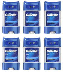 Gillette Antiperspirant Deodorant Gel For Men, 420 ml (70 ml x 6), 48-Hour Invisible Sweat and Odour Protection, Cool Wave