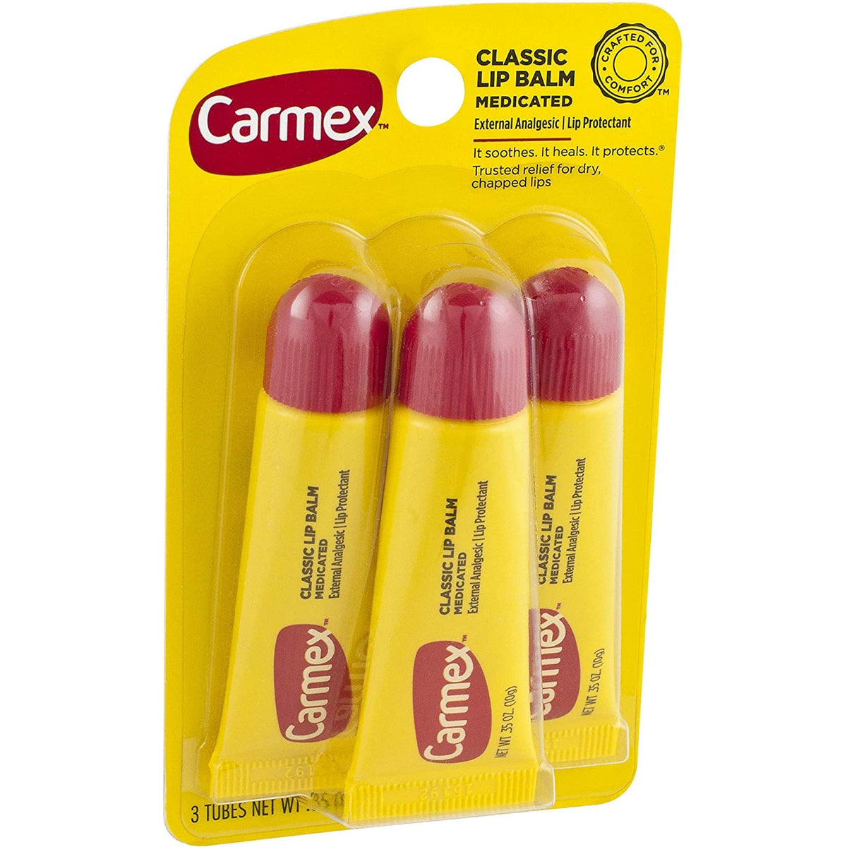 Carmex Moisturizing Lip Balm - 3 pcs