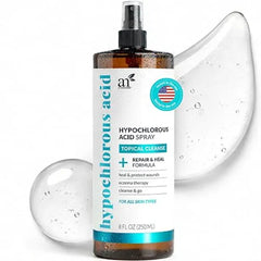 Artnaturals Hypochlorous Acid Face & Skin Spray Gentle Daily Facial Mist, pH Balanced, Fragrance Free, Soothing Cleanser for Sensitive Skin 8 fl oz