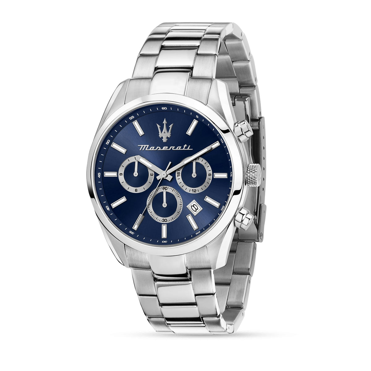 Maserati Analog R8853151005, Silver/Blue, Bracelet