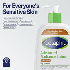 Cetaphil Fragrance-Free Advanced Relief Body Lotion with Shea Butter for Dry, Sensitive Skin - 16oz - Pack of 2