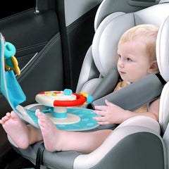 caterbee Baby play and kick car seat Toy with steering wheel (Steering Wheel)