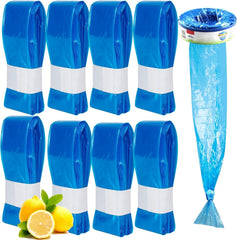 AoMige Eco-Friendly Nappy Bin Refill Bags,Compatible w/Tommee Tippee Twist & Click,Simplee Sangenic,Tec, Genie and Baby AngelCare Nappy Diaper Bin Liner Pails Disposal Systems (8-Pack Blue)