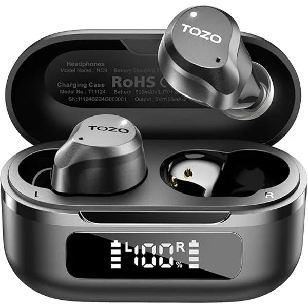 TOZO Hybrid Active Wireless Noise Cancelling Wireless Earbuds