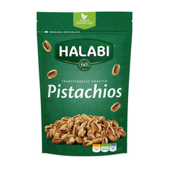 Halabi Pistachios All Natural Ingredients - Traditional Healthy Baked Snacks, Resealable Bag - 300g