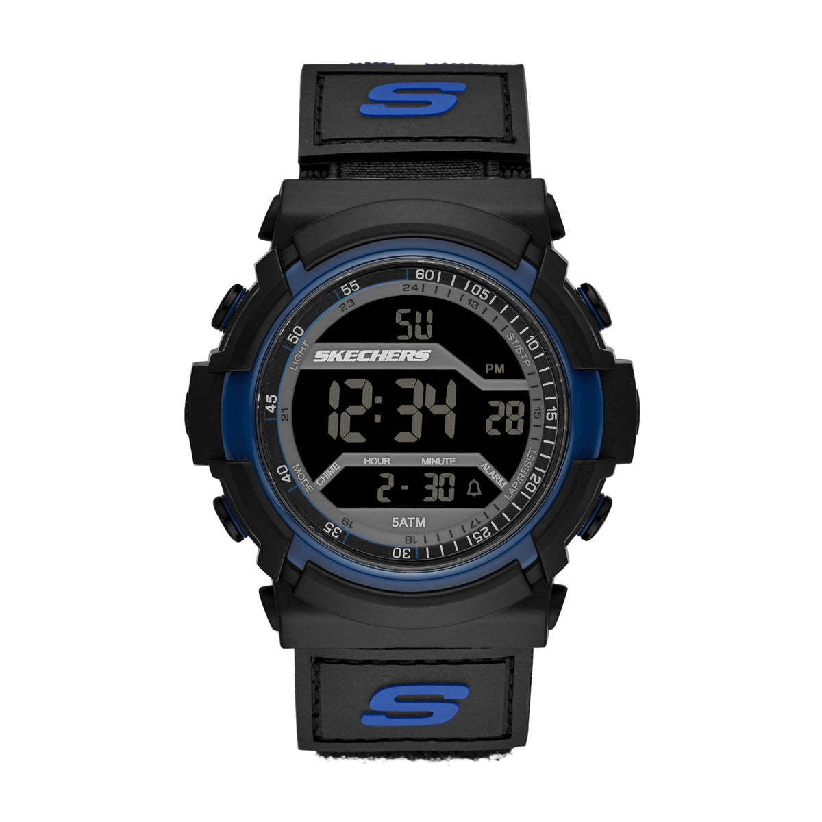 Skechers Casual Digital Watch for Men - Flournoy Black