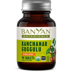 Banyan Botanicals Kanchanar Guggulu Tablets Organic Lymph Supplement with Guggulu Resin Promotes the Healthy Elimination of Natural Toxins 90 Tablets Non GMO Sustainably Sourced Vegan