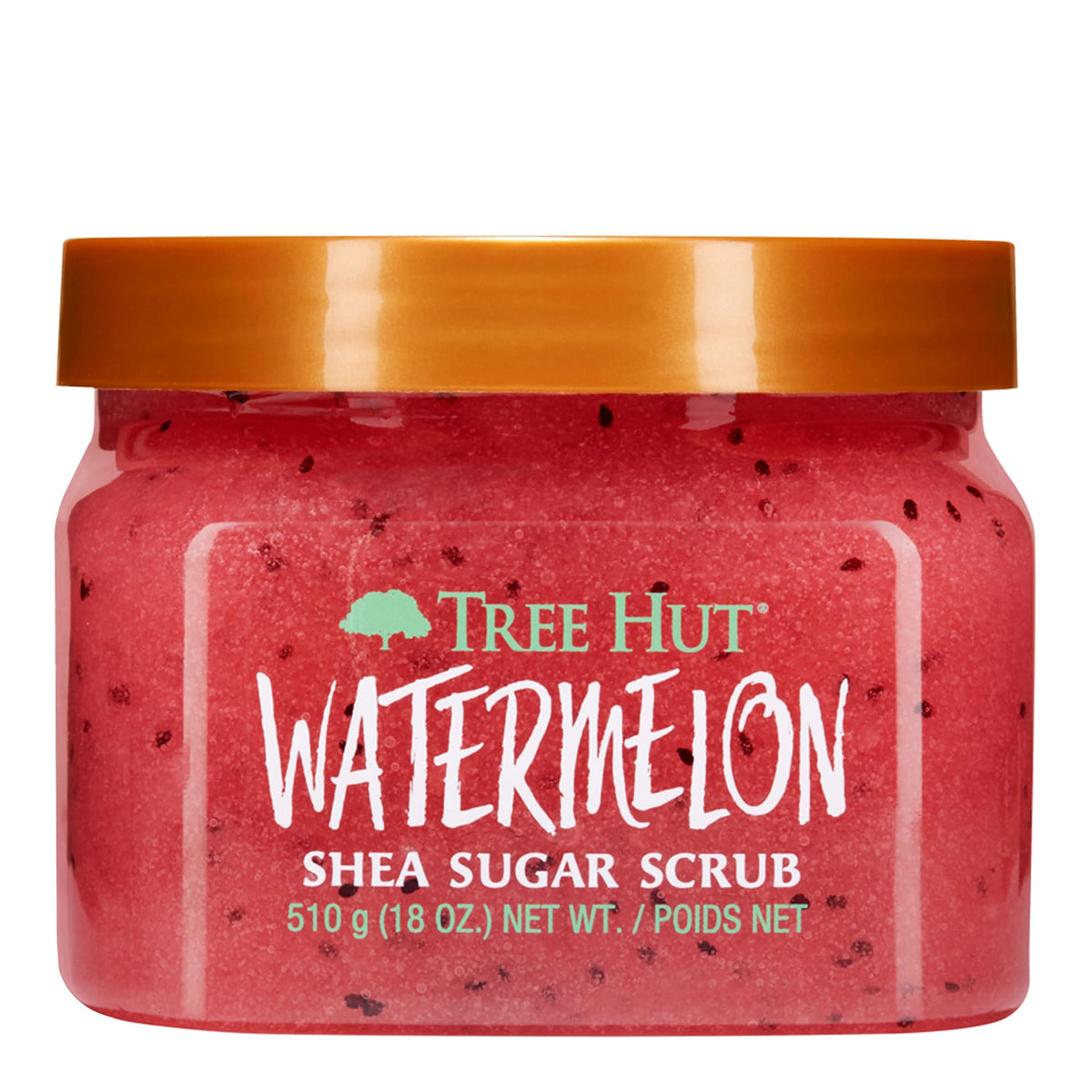 Tree Hut Watermelon Shea Sugar Scrub, Exfoliates dead skin for smoothness and hydrates, softness - 510g