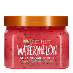 Tree Hut Watermelon Shea Sugar Scrub, Exfoliates dead skin for smoothness and hydrates, softness - 510g