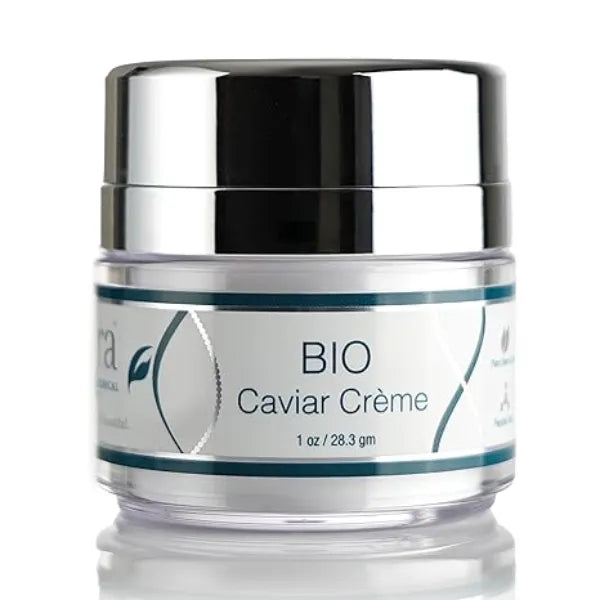Lira Clinical BIO Caviar Crème Daily Hydrating Facial Moisturizer with Advanced Peptide Complex and Vitamin C Night Cream for Dry Skin Travel Size Nourishing Cream for Skincare Routine 1 oz