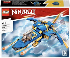 LEGO 71784 NINJAGO Jay’s Lightning Jet EVO, Upgradable Toy Plane, Ninja Airplane Building Set, Collectible Birthday Gift Idea for Kids, Boys and Girls Age 7 Plus