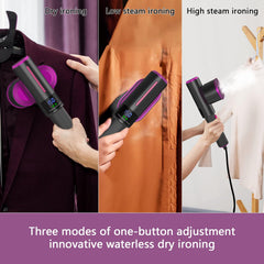 Garment Steamer, Portable Handheld Garment Steamer with Rotatable Ironing Panel, Both Wet Steam and Dry Iron, Clothes Steamer for Home and Travel, Strong Penetrating Foldable Fabric Wrinkles Remover