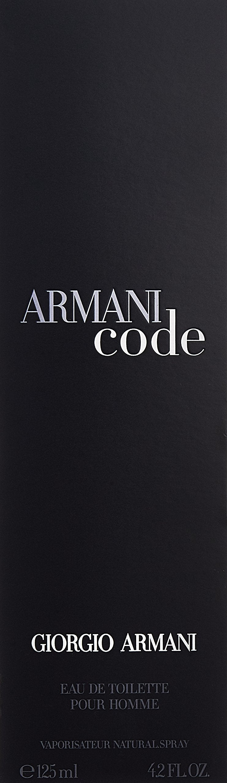 Armani Code Eau de Toilette Spray for Men 4.2 Fluid Ounce