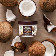 Garnier Ultra Doux Smoothing Coconut Hair Food 3 Step Routine