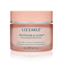 Liz Earle Revitalize & Glow Illuminating Gel Moisturizer - Brightening Vitamin C Face Cream & Pore Minimizer - Enriched with Acerola Cherry to Gently Exfoliate Skin and Boost Hydration (50ml)