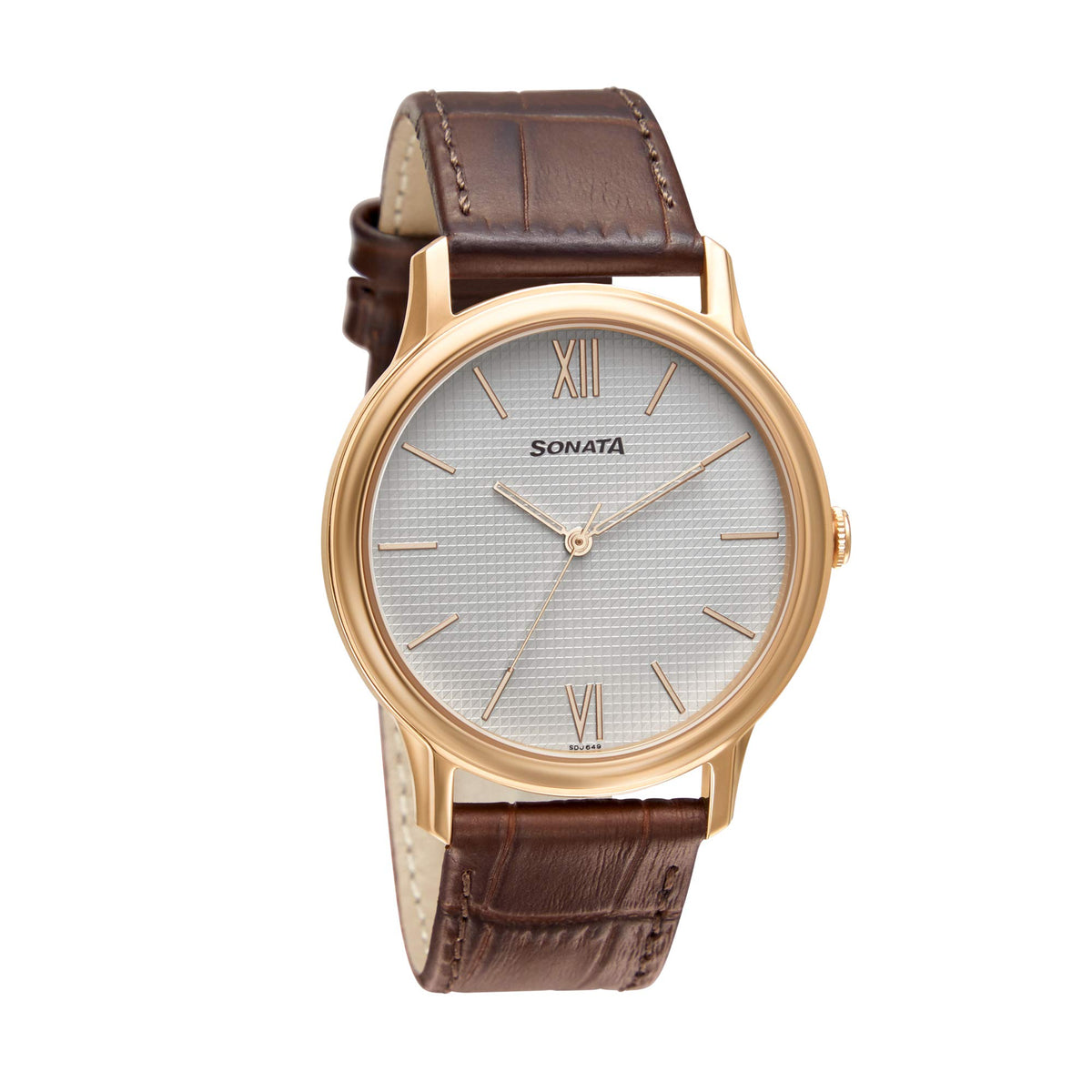 Sonata Silver White Dial Analog watch For Men-NR7128WL02