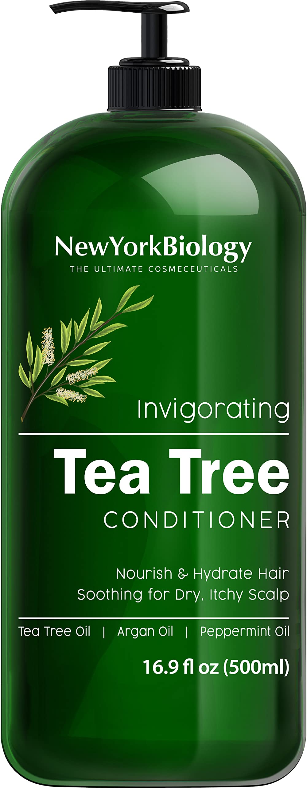 Anti Dandruff Tea Tree Oil Conditioner – Deep Cleanser – Relief for Dandruff and Dry Itchy Scalp – Therapeutic Grade - Helps Promote Hair Growth – 16.9 fl Oz