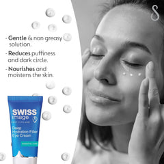 Swiss Image Eye Cream for Deep Hydration with Niacinamide 15 ml | Reduces Dark Circles, Puffiness & Fine Lines | Brightens & Firms Delicate Under-Eye Area | For All Skin Types - Swiss Made