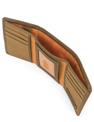 Timberland PRO mens Leather RFID Trifold Wallet With ID Window Wallet - Wheat/Pullman