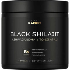 TERRA ELMNT 100x Strength Black Shilajit for Men w. 10% Tongkat Ali & Ashwagandha