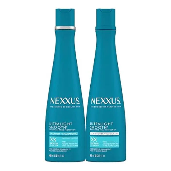 Nexxus Ultralight Weightless Shampoo & Conditioner for Dry, Frizzy Hair Smooth Treatment to Block Out Frizz, 13.5 oz (Pack of 2)