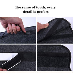Sulfar Car Soft Storage Box Trunk Bag Travel Organizer Holder Accessories Deep Grey