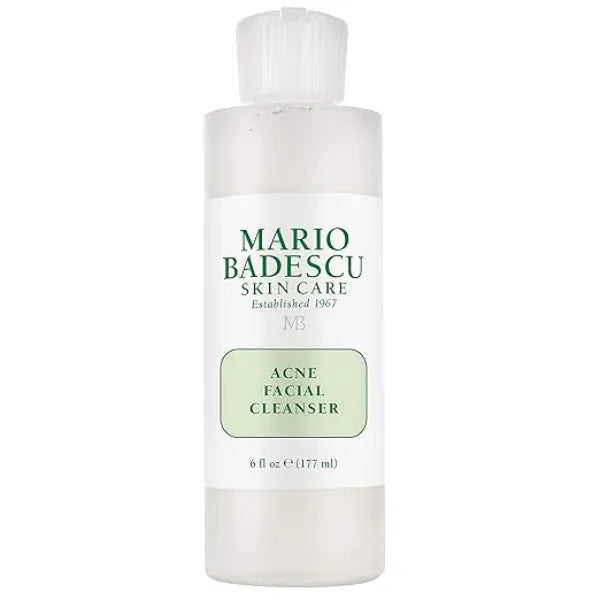 Mario Badescu Acne Facial Cleanser for Combination & Oily Skin, Oil-Free Face Wash with Salicylic Acid & Aloe Vera, Deep Pore Clean 177 ml
